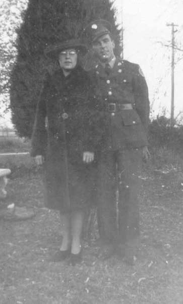 Mildred (Siebler) Goodban and brother Roy Siebler circa 1941