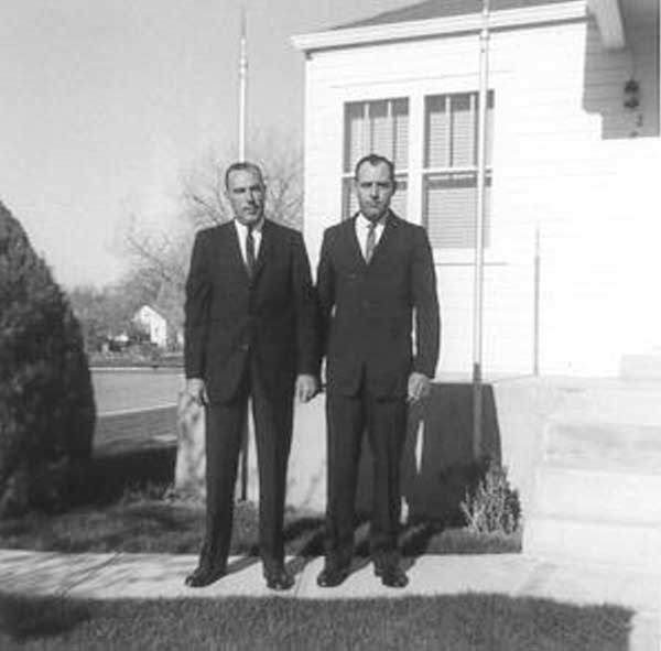 Roy and brother Lee  in Denver 5-5-1964