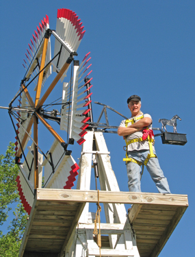 Ron with Dempster Windmill