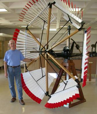 Ron Siebler with restored Dempster #3 vaneless windmill